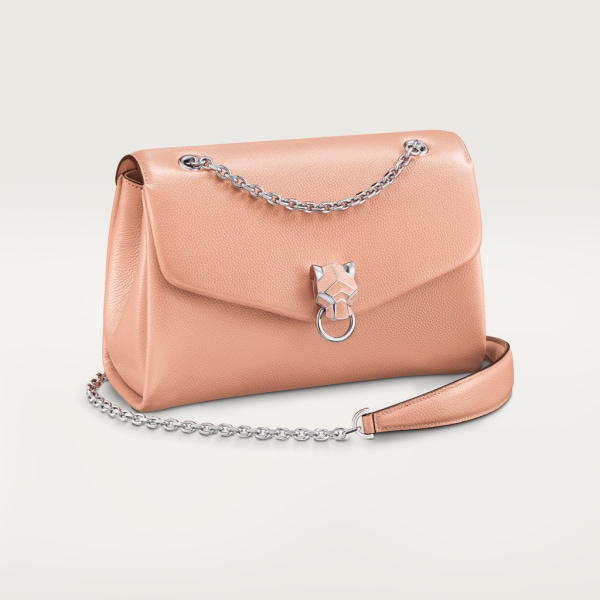 Panthère de Cartier bag, chain bag Blush calfskin, golden finish