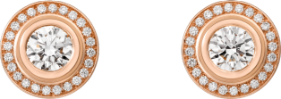 Cartier d'Amour earrings Rose gold, diamonds