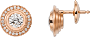 Cartier d'Amour earrings Rose gold, diamonds