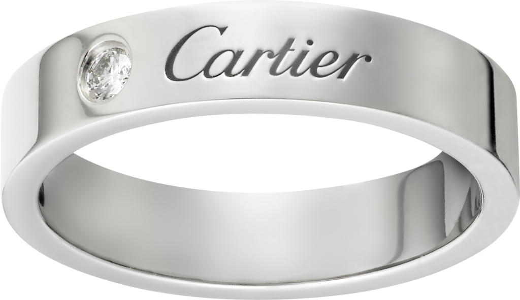 C de Cartier wedding ringPlatinum, diamond