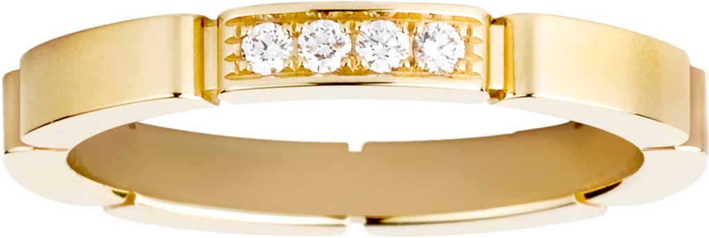 Maillon Panthère wedding ringYellow gold, diamonds