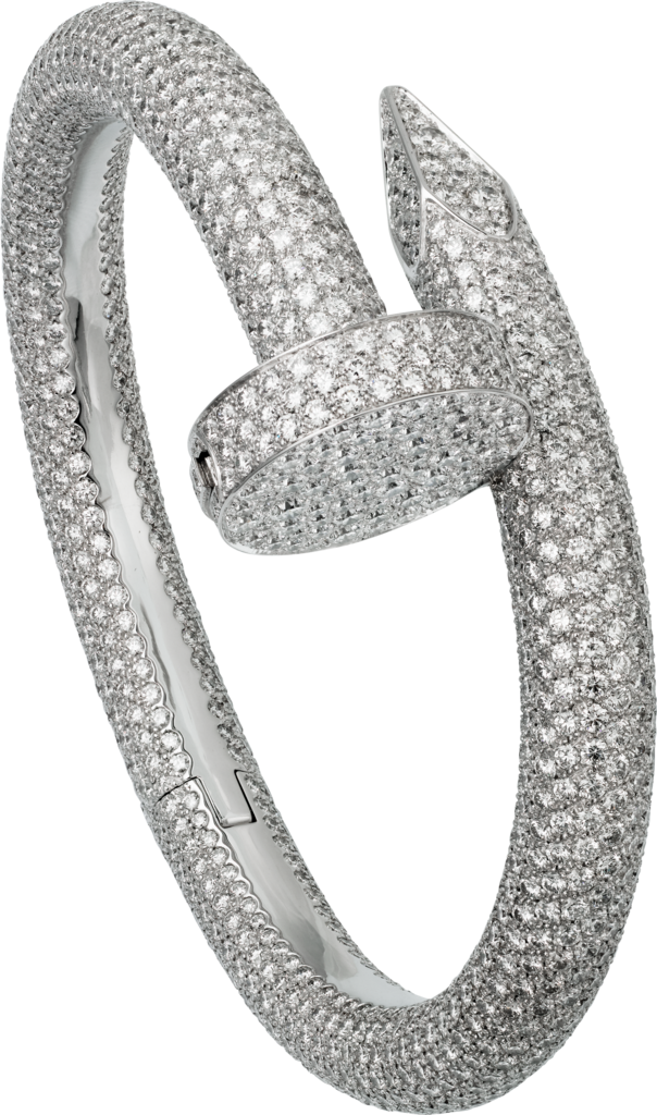 Juste un Clou Bracelet, Large ModelWhite gold, diamonds