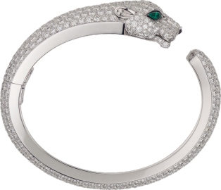 Panthère de Cartier bracelet White gold, emeralds, onyx, diamonds