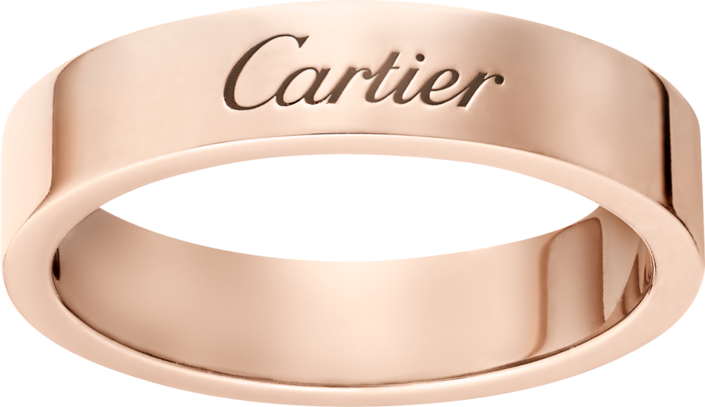 C de Cartier wedding ringRose gold