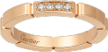 Maillon Panthère wedding ring Rose gold, diamonds