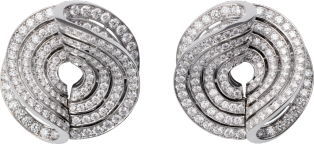 High Jewellery earrings White gold, diamonds