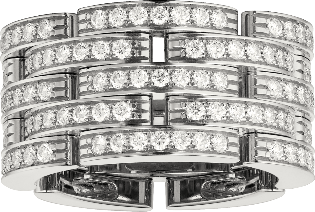 Maillon Panthère ringWhite gold, diamonds