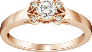 Ballerine Solitaire Rose gold, diamond