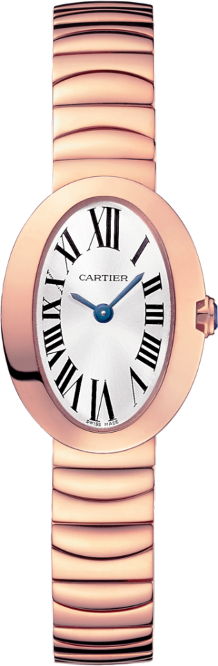 Mini Baignoire watch Mini model, quartz movement, rose gold