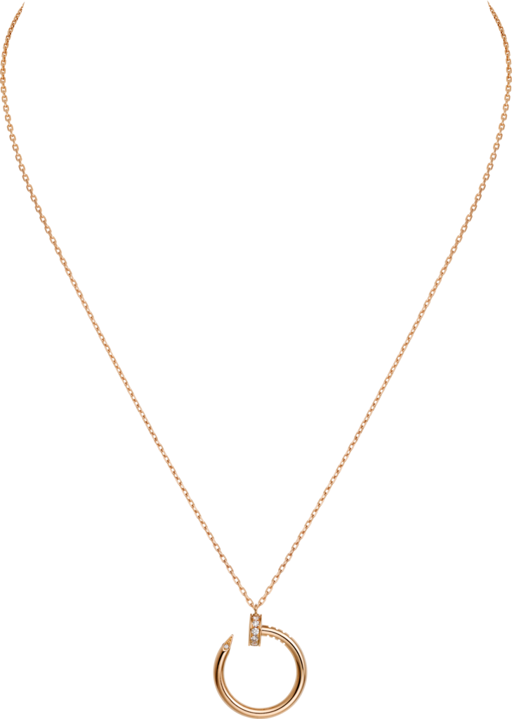 Juste un Clou necklaceRose gold, diamonds