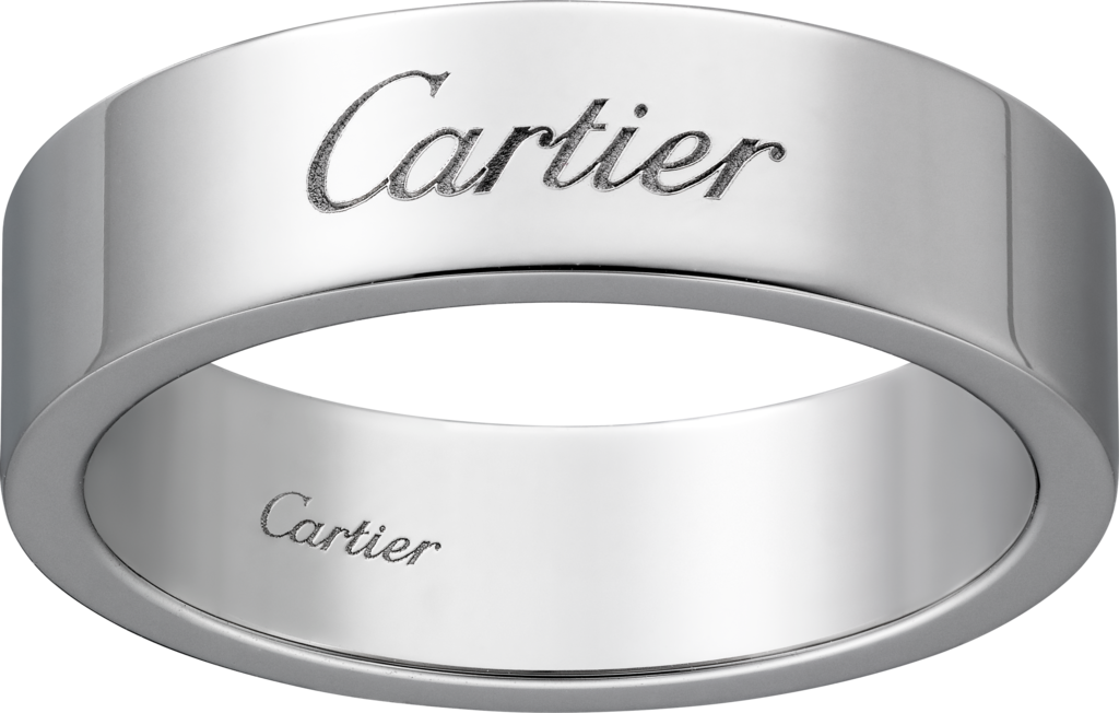 C de Cartier wedding ringPlatinum