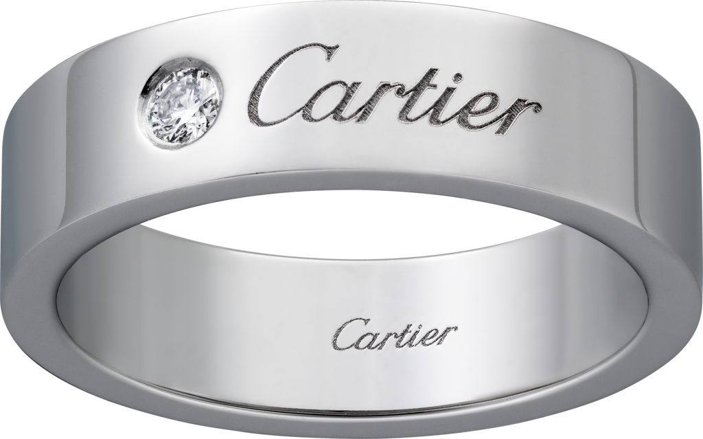 C de Cartier wedding ringPlatinum, diamond