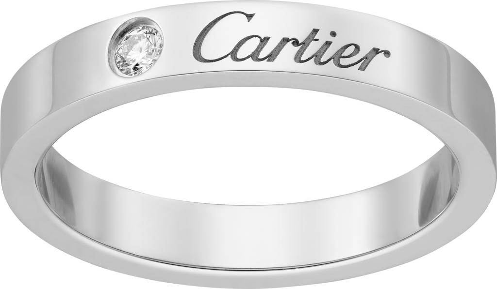 C de Cartier wedding ringPlatinum, diamond