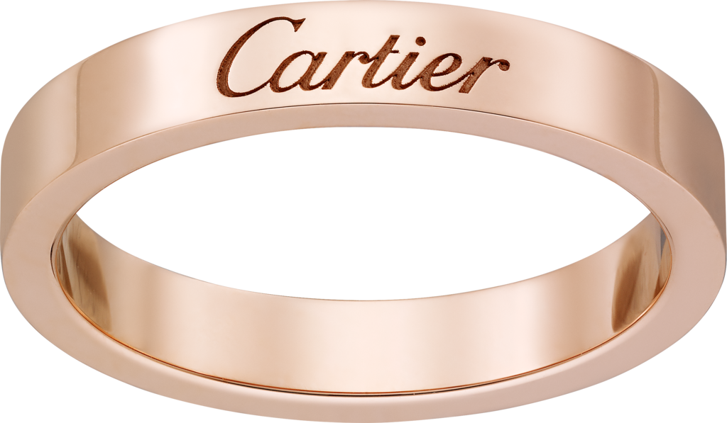 C de Cartier wedding ringRose gold