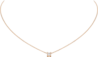 C de Cartier necklace Rose gold, diamond