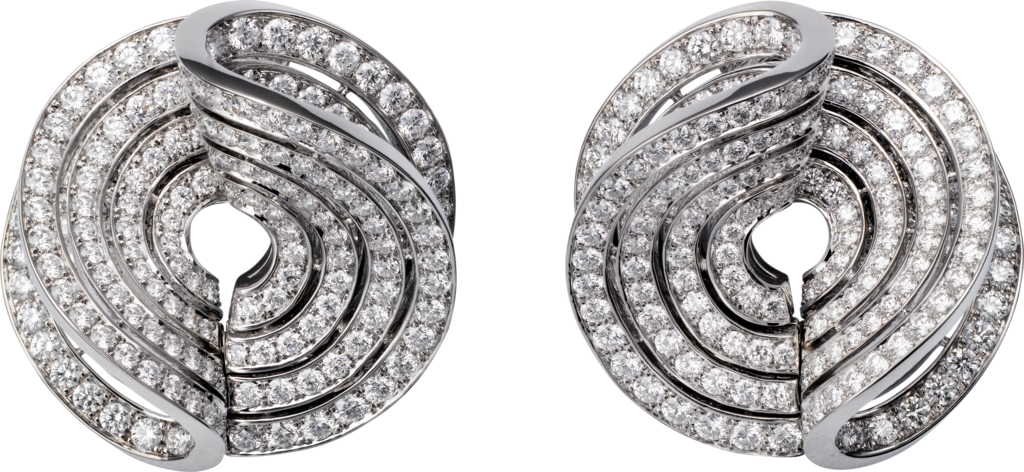 High Jewellery earringsWhite gold, diamonds