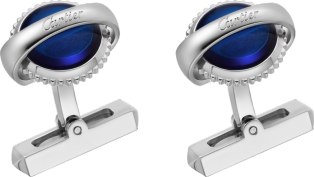 Ballon Bleu de Cartier silver cufflinks Sterling silver, palladium finish, synthetic spinel